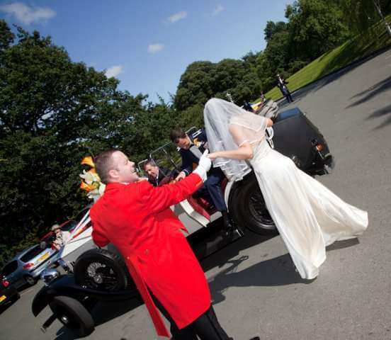 Eric Jones, Chester Toastmaster, delivering outstanding wedding services to happy clients .
