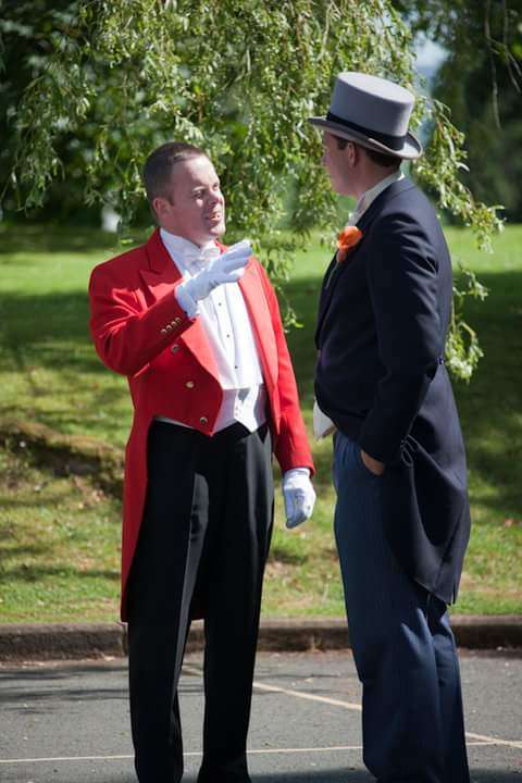 Eric Jones, Chester Toastmaster, delivering outstanding wedding services to happy clients .