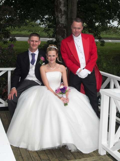 Eric Jones, Chester Toastmaster, delivering outstanding wedding services to happy clients .