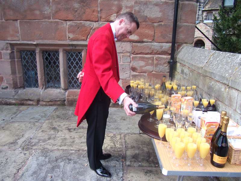 Eric Jones, Chester Toastmaster, delivering outstanding wedding services to happy clients .
