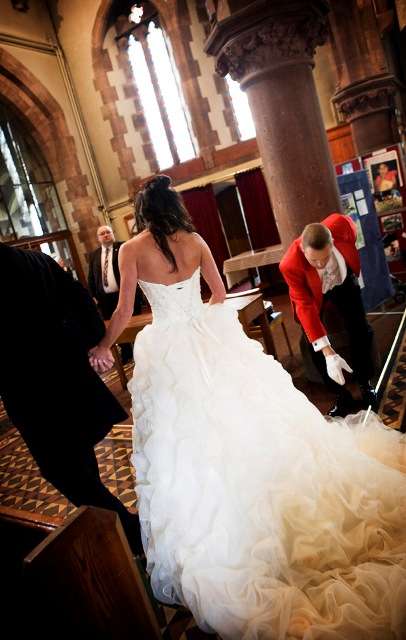 Eric Jones, Chester Toastmaster, delivering outstanding wedding services to happy clients .