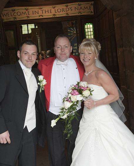 Eric Jones, Chester Toastmaster, delivering outstanding wedding services to happy clients .