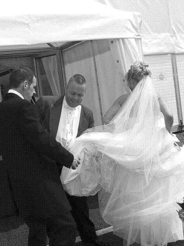 Eric Jones, Chester Toastmaster, delivering outstanding wedding services to happy clients .